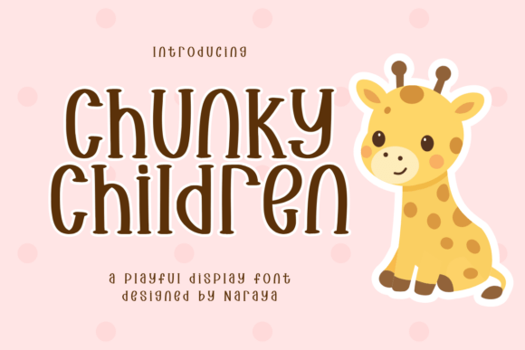 Chunky Children Font: A Playful Asset for Modern Design