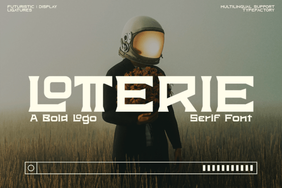 Lotterie: The Futuristic Display Font for Modern Design